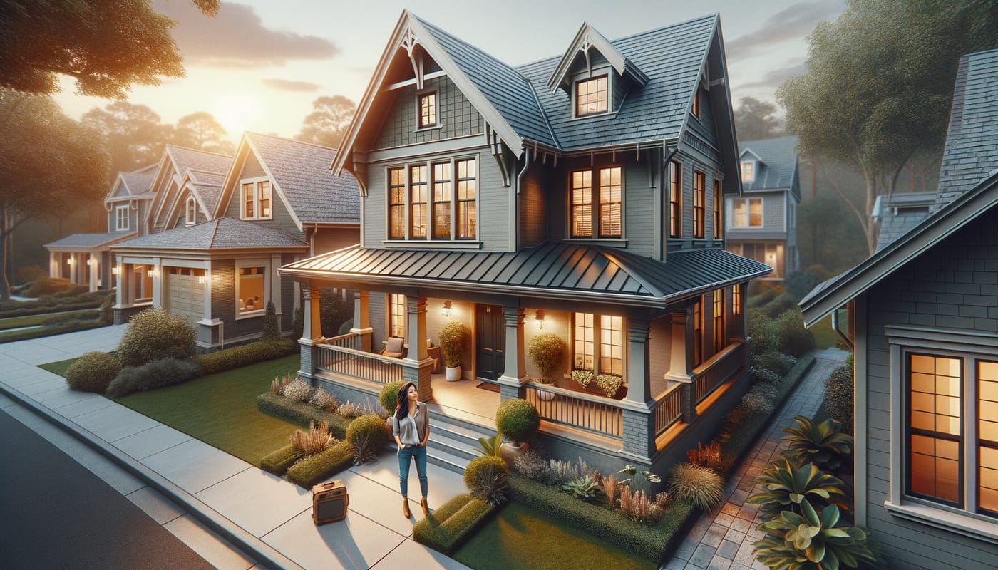 Photorealistic real estate featured image representing